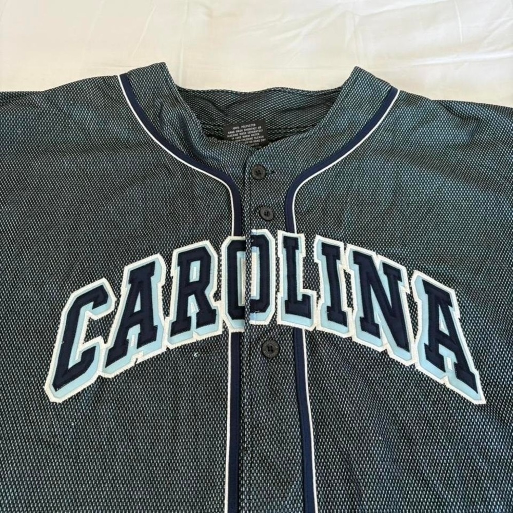 90s Colosseum Athletics North Carolina Tar Heels Vintage Baseball Jersey - Picture 2 of 8
